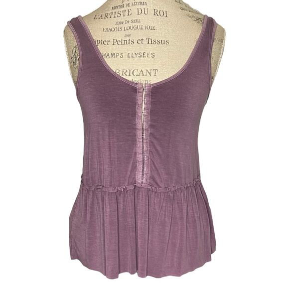 American Eagle Soft & Sexy Babydoll Tank Top In Purple Women’s Size Small - Picture 2 of 7